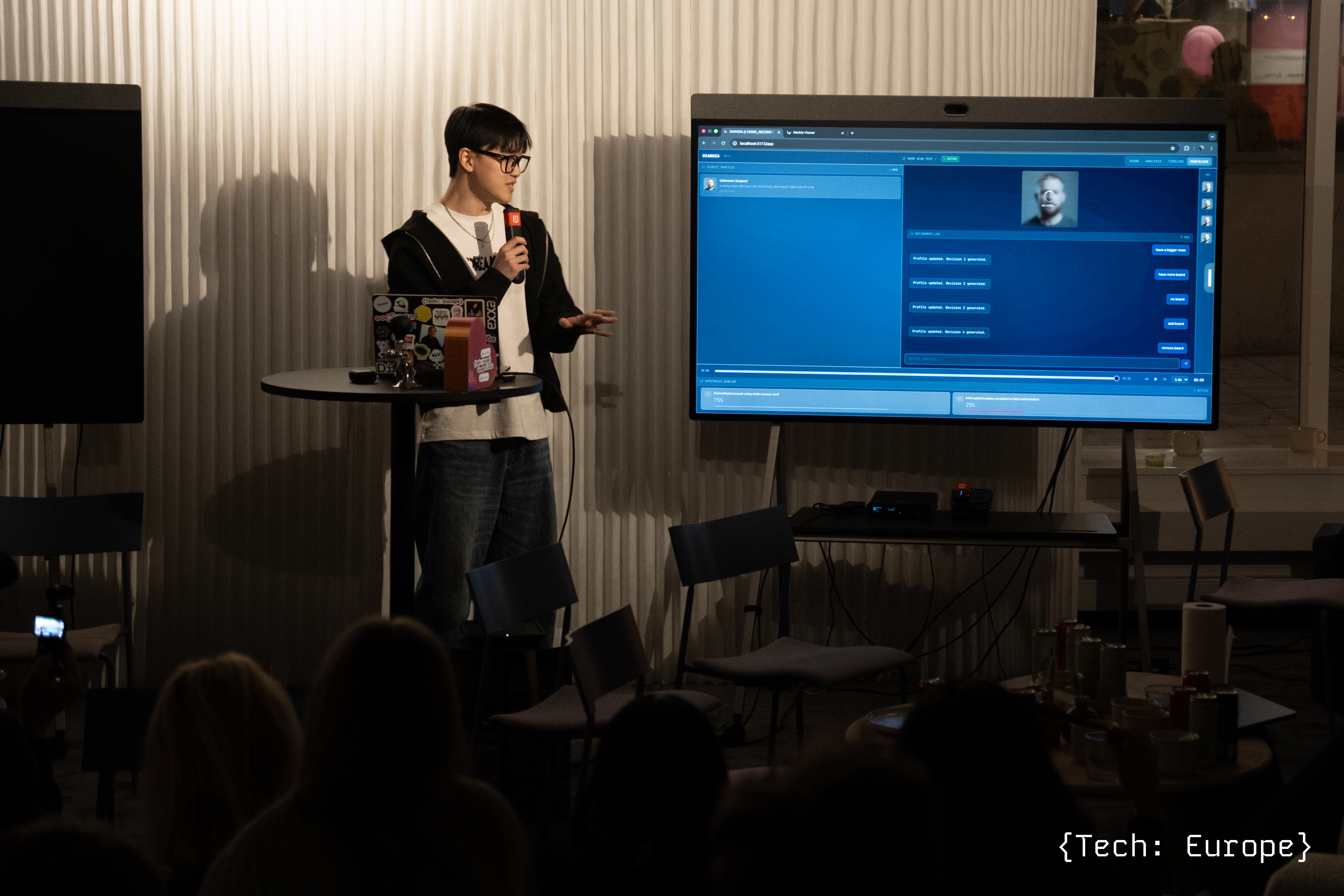 Showing the suspect profiling feature