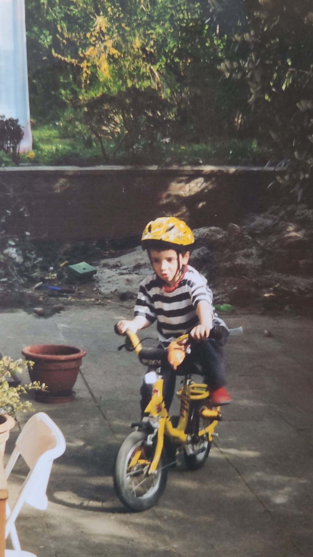 Child riding a bike