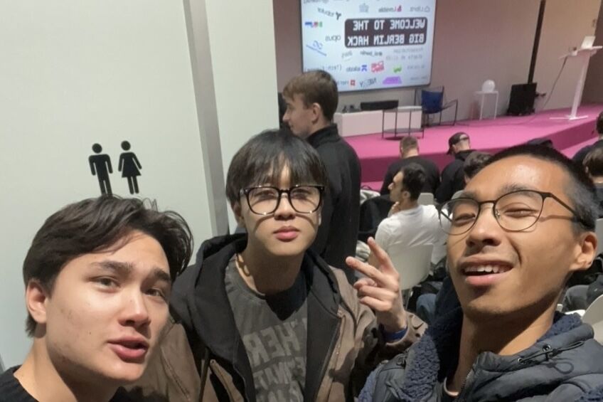 Team selfie at the Big Berlin Hackathon