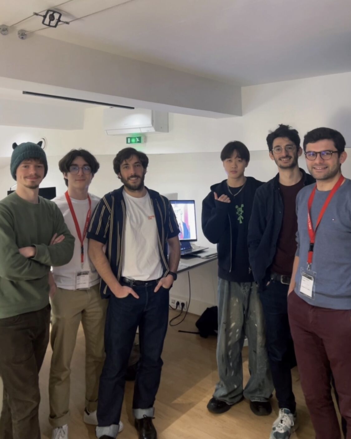 Team photo at the hackathon