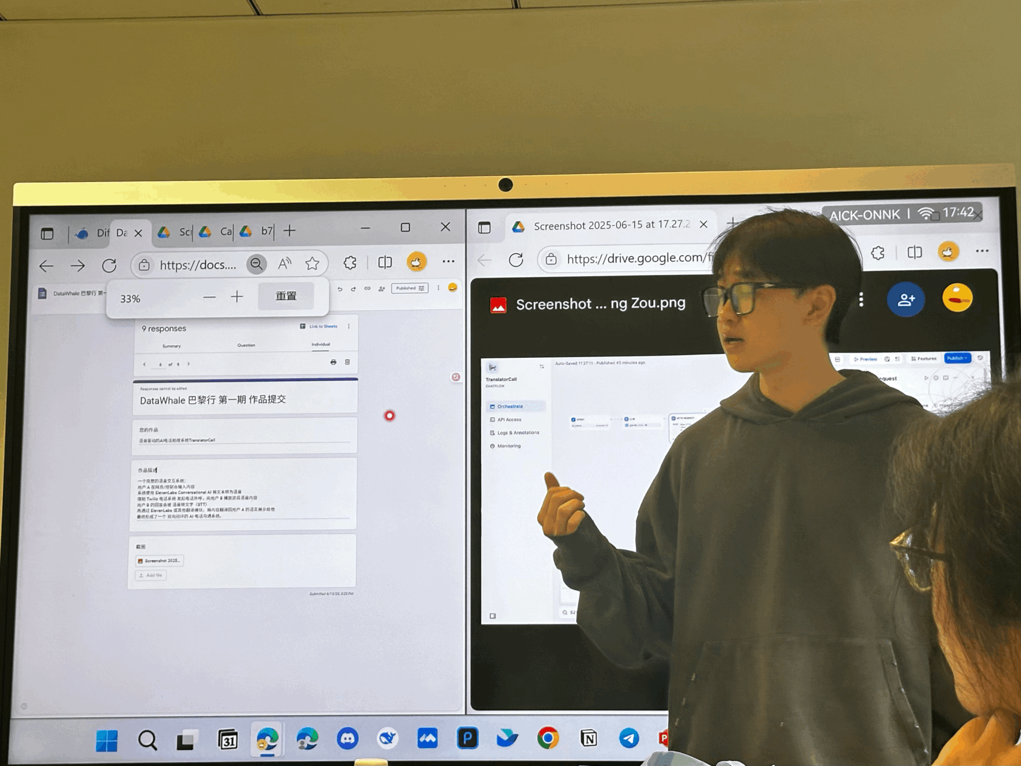 Demo of the AI voice translator agent