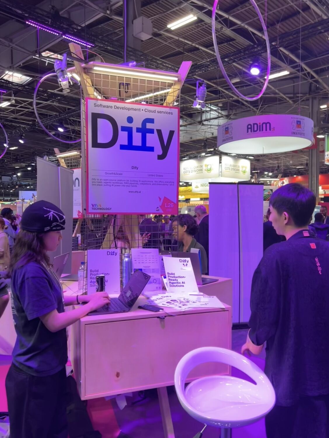 Dify booth at VivaTech